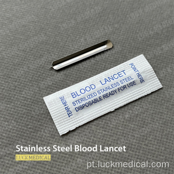 Teste de açúcar de sangue de aço inoxidável de aço inoxidável